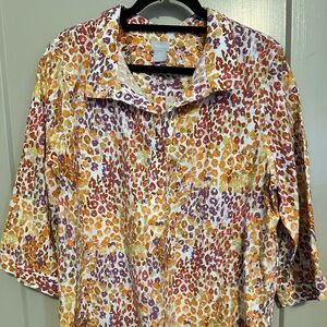 Chico's Multicolor Floral Blouse